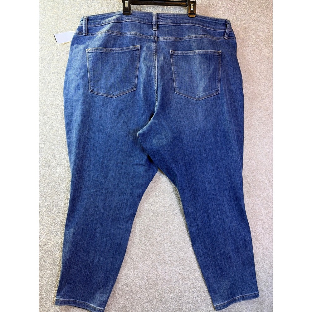 Sonoma High Rise Skinny Jeans Womens 22W Blue Denim Stretch Plus Size NWOT - Picture 3 of 8